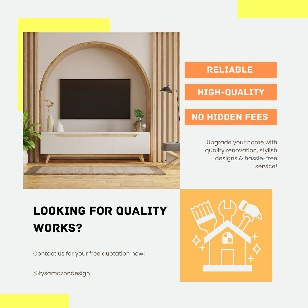 Quality renovation works — TYS Contractor Instagram post